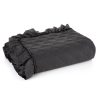 Narzuta microfibra Vanesa czarna 170 x 210 cm – ochrona pościeli