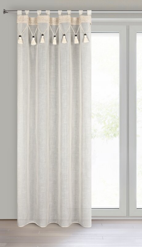 Zasłona gotowa Greta na szelkach naturalna 135 X 250 cm – przytulny klimat eko