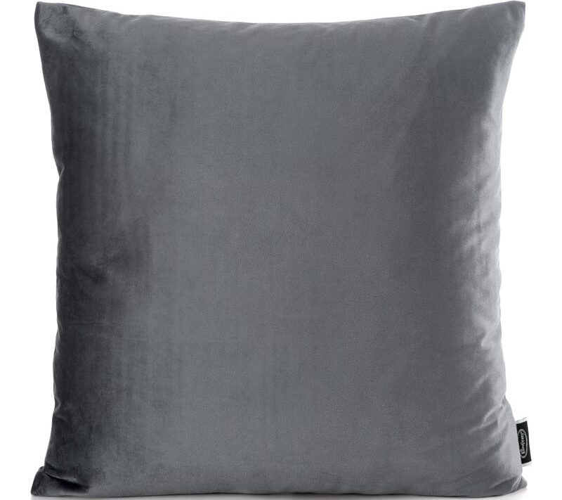 Poszewka velvet Madie 2 grafitowa 45 x 45 cm – dodaje miękkości