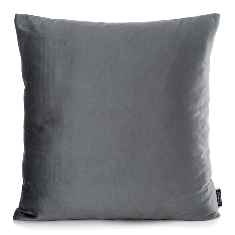 Poszewka velvet Madie 2 grafitowa 45 x 45 cm – dodaje miękkości