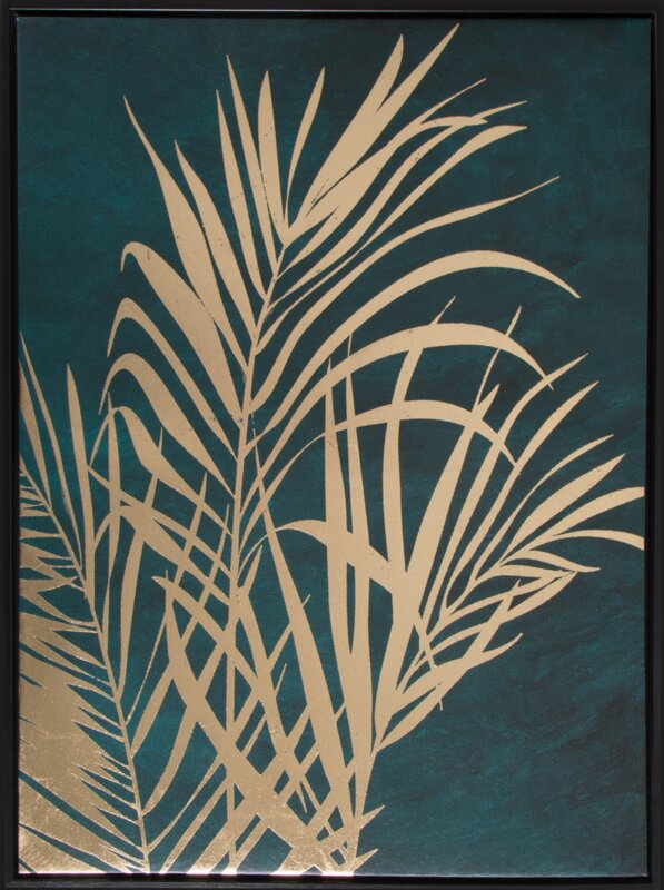 OBRAZ 639 45 X 60 CM CIEMNOZIELONY