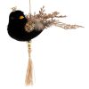 Ozdoba świąteczna czarna 13 x 5 x 28 cm – elegancka dekoracja