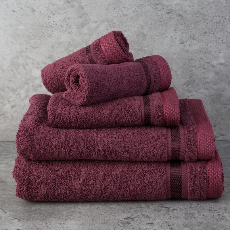 RĘCZNIK ABBIE (07) 40 X 60 CM BORDOWY