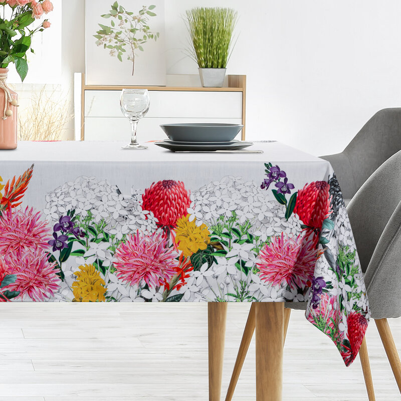 Obrus z nadrukiem Summer3 naturalny 140 x 220 cm – wprowadzi letni nastrój