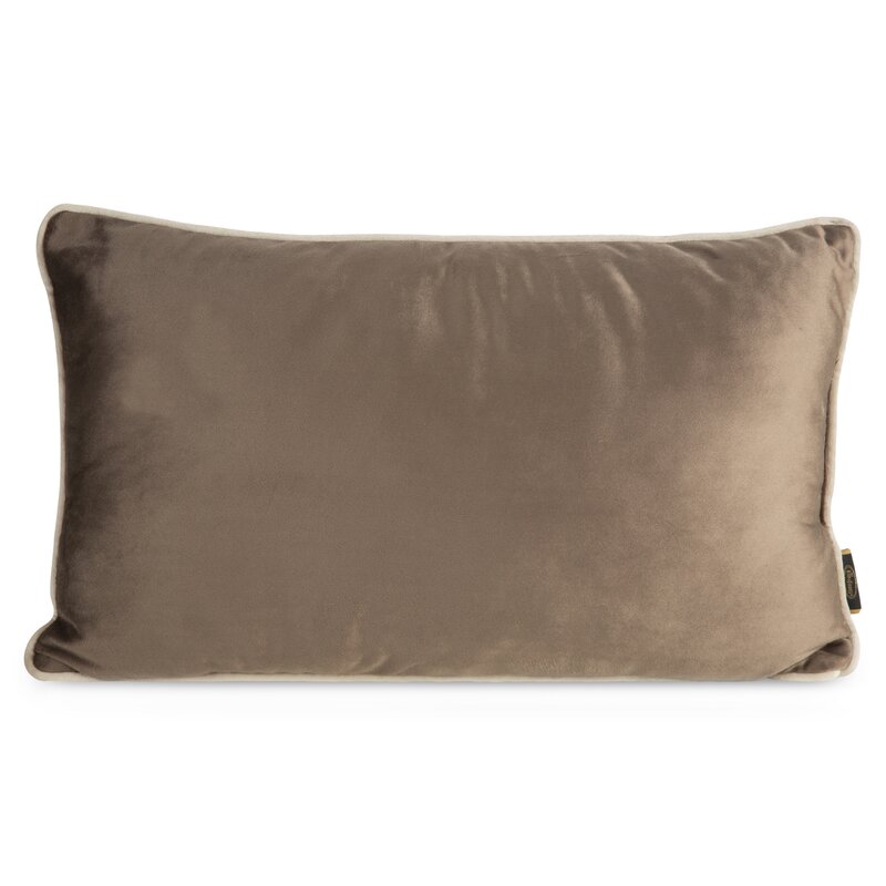 Poszewka velvet ciemnobeżowa 30 x 50 cm – dodaje miękkości