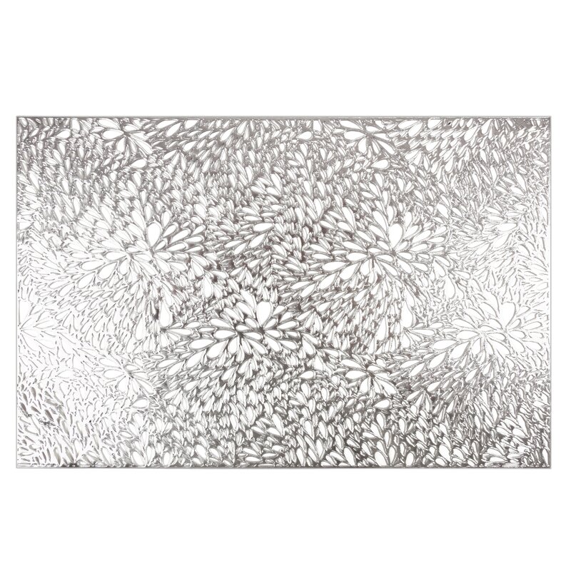 Podkładka ażurowa Melanie srebrna 30 x 45 cm – doda blasku stołowi