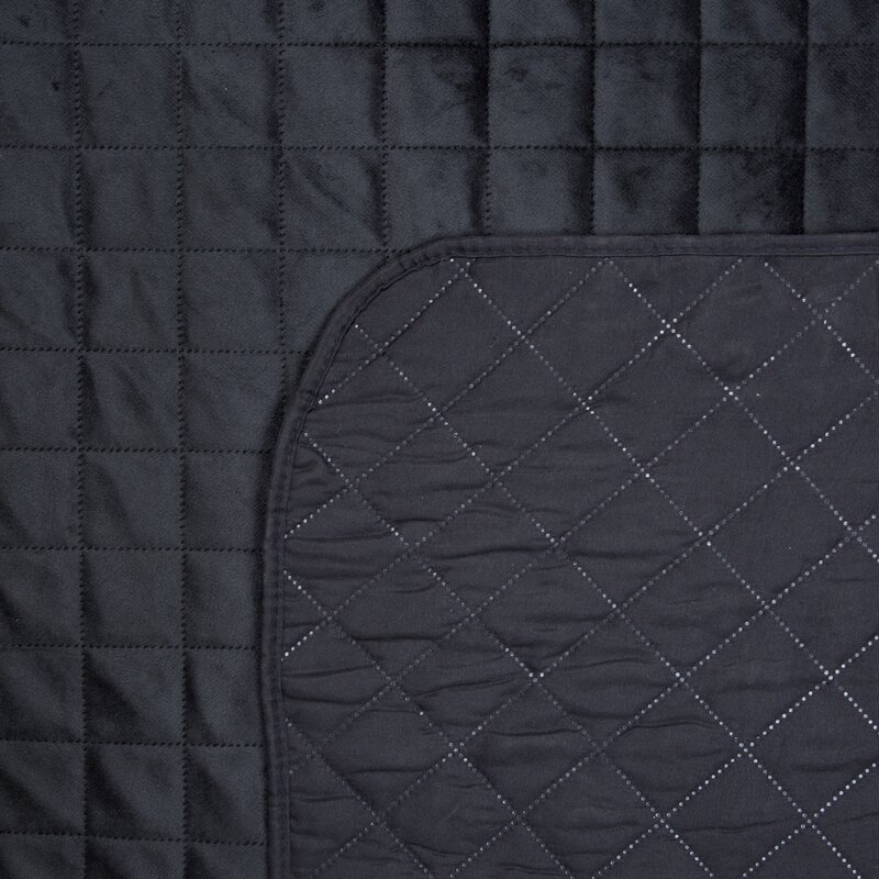 Narzuta Velvet D91 czarna 170 x 210 cm – dodaje przytulności