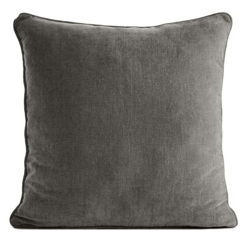 Poszewka szenil VANI stalowa 45 x 45 cm – dodatek do sofy