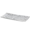 Patera dekoracyjna Miriam srebrna 31 x 13 x 3 cm – stylowa ozdoba stołu