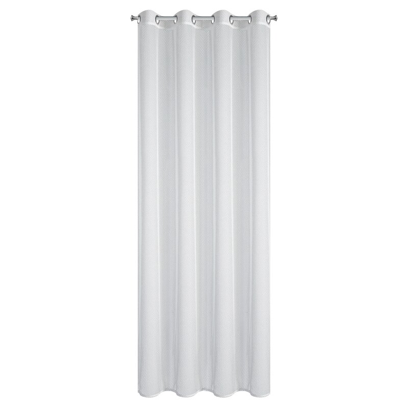 Firana gotowa ABI1 biała 140 x 250 cm – rozjaśnia wnętrze