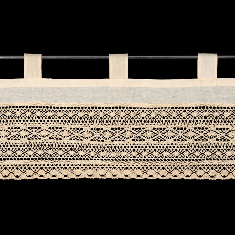 Firana gotowa Maddeline jasnobeżowa 150 x 35 cm – rozświetla wnętrze