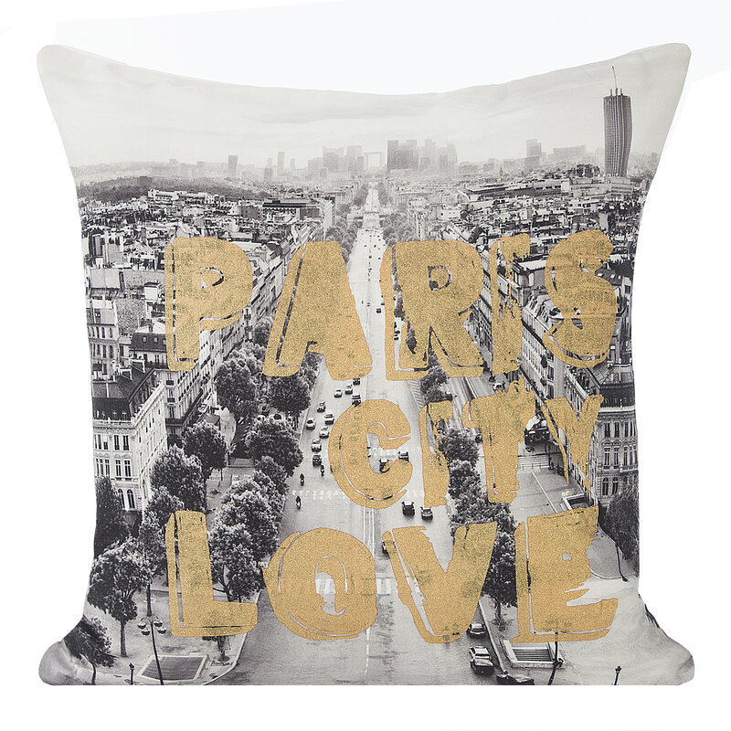 Poszewka Paris 8 biała 40 x 40 cm – doda uroku wnętrzu