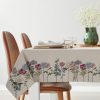Obrus gobelinowy kwiatowy naturalny 140x180 cm – doda świeżości
