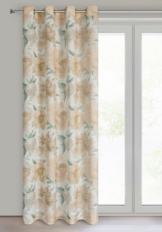 Zasłona gotowa Karla naturalna 140 x 250 cm – zaciemniająca i stylowa