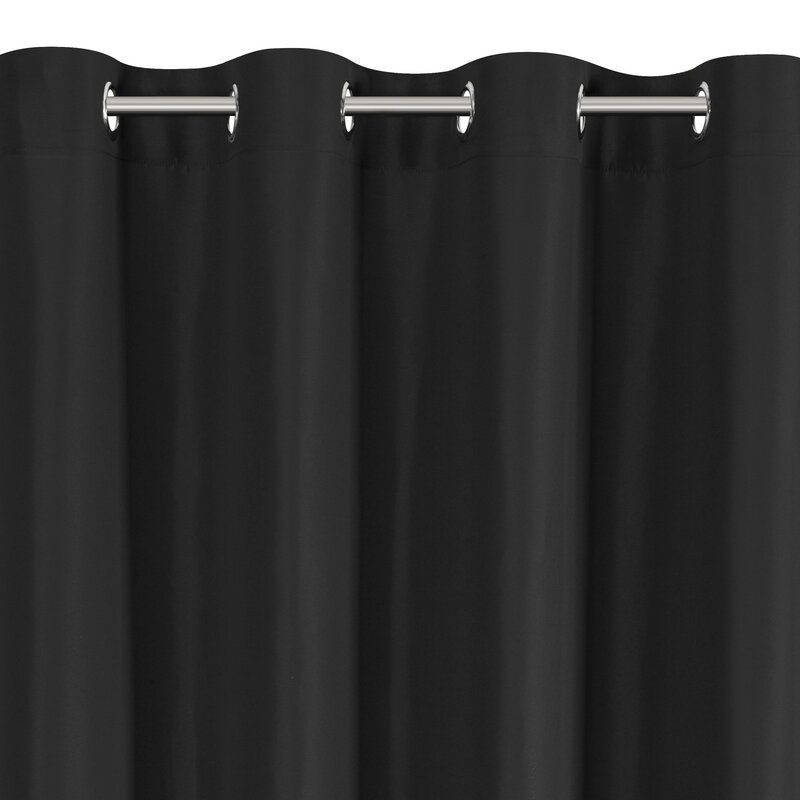 ZASŁONA GOTOWA ADARI 140 X 250 CM CZARNY