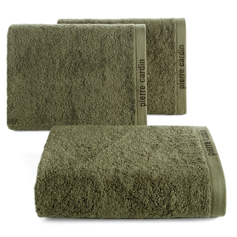 Ręcznik Pierre Cardin EVI ciemnooliwkowy 30 X 50 CM – miękki i chłonny
