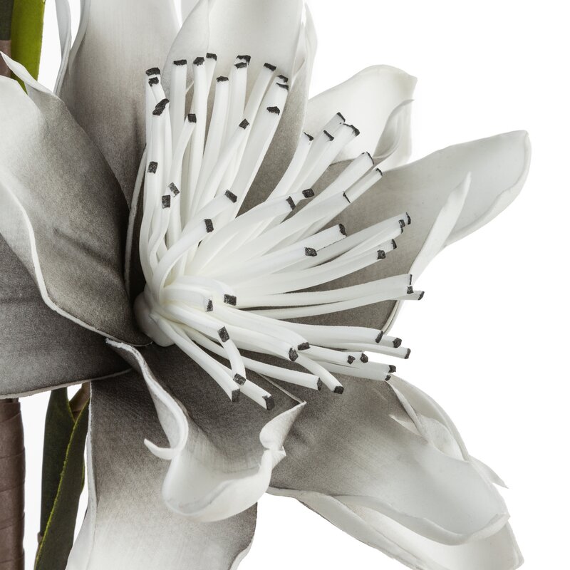 Kwiat sztuczny Flore srebrny 85 cm – idealny do wazonu