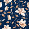 Pościel satynowa Nika 48 granatowa 140 x 200 cm – gładka i elegancka