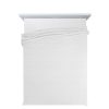 Koc flanelowy Biały 150 x 200 cm – przyjemne otulenie
