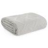 Narzuta ALARA5 srebrna 200 X 220 cm – miękka microfibra