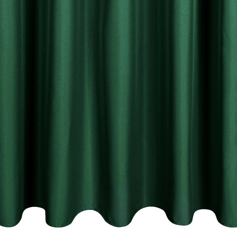 Zasłona gotowa Garden ciemnozielona 155 X 200 CM – prywatność na zewnątrz