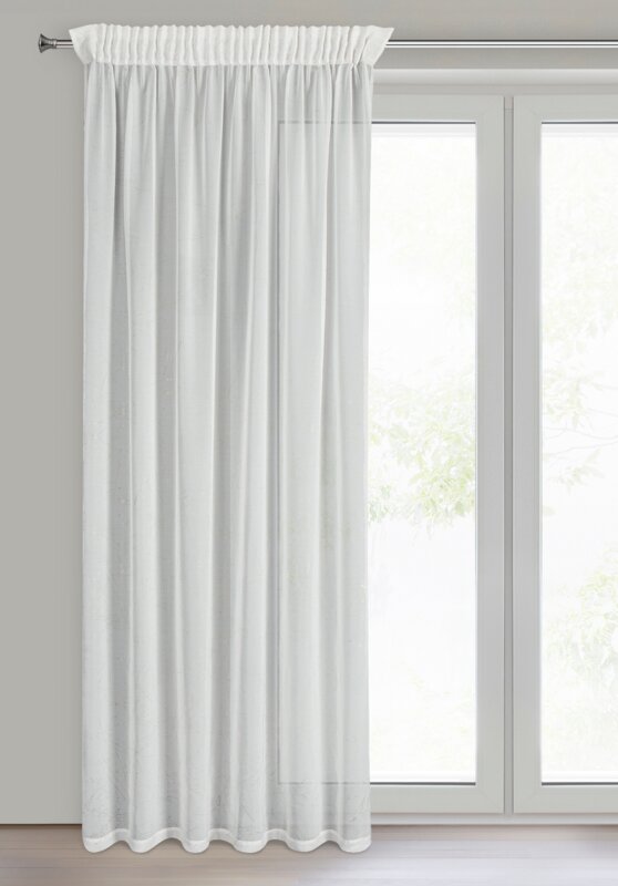 Firana gotowa Hera biała 140 x 270 cm – rozprasza światło