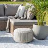Siedzisko tarasowe biało-beżowe 53x23 cm – idealne na relaks