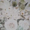 Obraz ręcznie malowany bukiet kwiatów beżowy 60 X 60 cm – dodaje harmonii wnętrzu