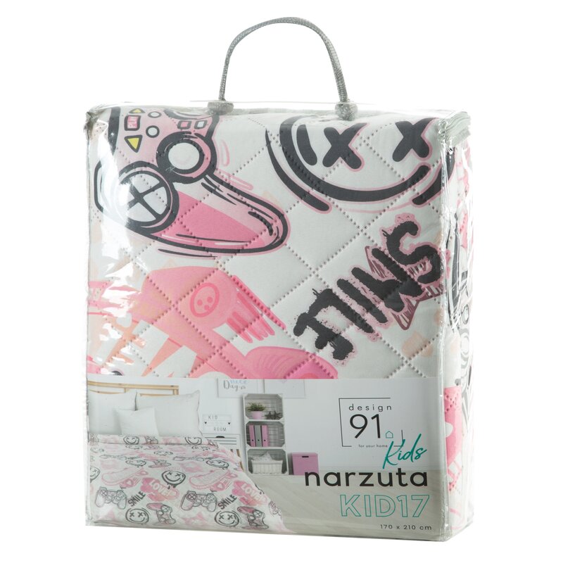 Narzuta D91 KID biała 170 x 210 cm – dodaje energii wnętrzu