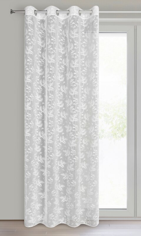Firana gotowa Serena biała 140 X 260 cm – zwiewna i rozświetlająca