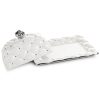 Naczynie dekoracyjne białe 21 x 15 x 10 cm – idealne na biżuterię