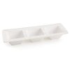 Patera ceramiczna Olivia biała 39 x 15 x 3 cm – idealna na przekąski