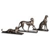 Figurka ceramiczna Madox stalowa 37 x 7 x 10 cm – nowoczesna dekoracja