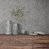 Wazon ceramiczny Miriam (02) srebrny 11 X 11 X 25 CM – z fakturą liści