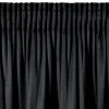 Zasłona gotowa DANI z falbanami czarna 140 X 250 cm – do sypialni i salonu