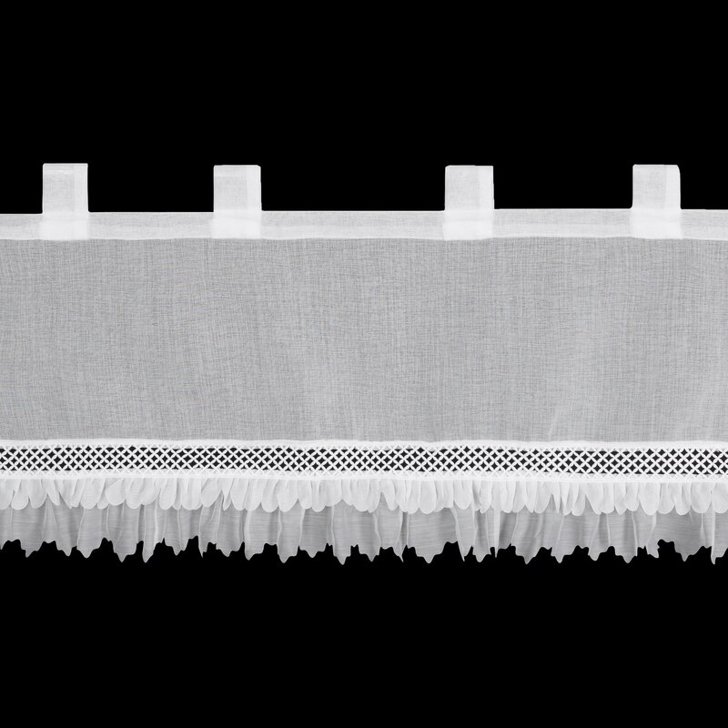 Firana gotowa Katrin biała 150 x 40 cm – rozjaśnia wnętrze