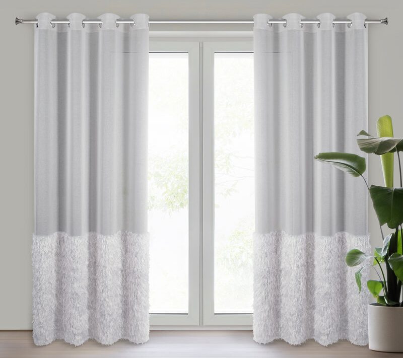 Firana gotowa Margaret2 srebrna 140 x 250 cm – dodaje lekkości