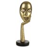 FIGURKA DEKORACYJNA MASK (02) 13 X 12 X 37 CM ZŁOTY