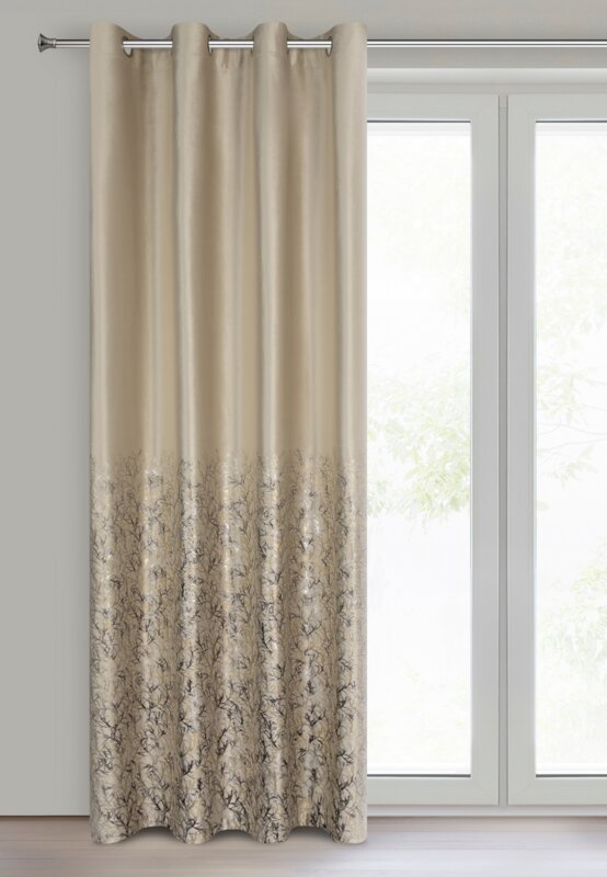 Zasłona gotowa Tori beżowa 140 x 250 cm – zaciemnia pomieszczenie