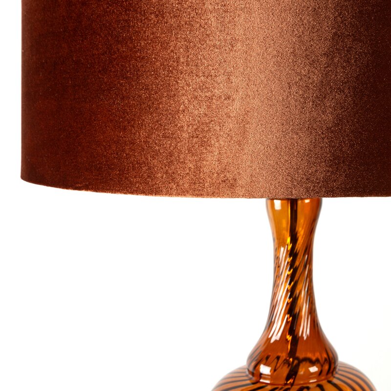 Lampa podłogowa Liliana miedziana O 46 X 163 CM – przytulna atmosfera