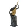 Figurka ceramiczna Rico czarna 15 X 11 X 36 CM – ozdoba dla miłośnika jazzu