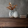 Wazon ceramiczny Saela srebrny 25 x 11 x 34 cm – idealny na kwiaty
