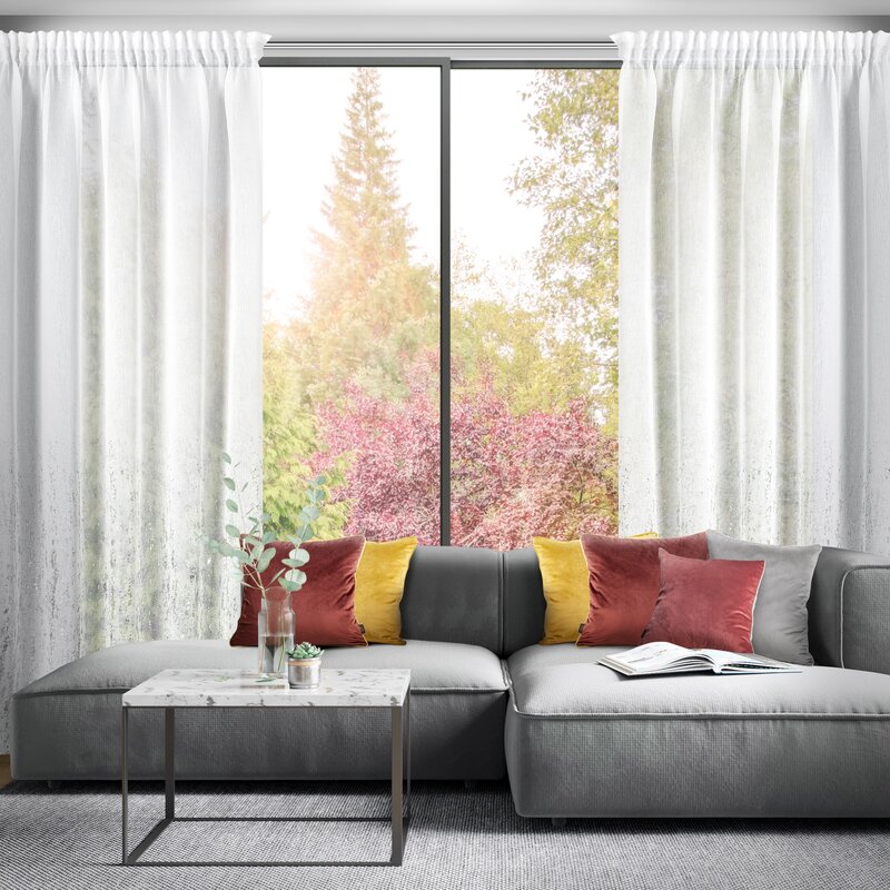 Firana gotowa Olivia biała 140 x 270 cm – rozjaśnia wnętrze