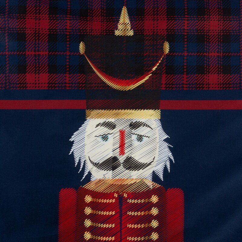 KOMPLET POŚCIELI ŚWIATECZNEJ PETER01 220 X 200 CM GRANATOWY