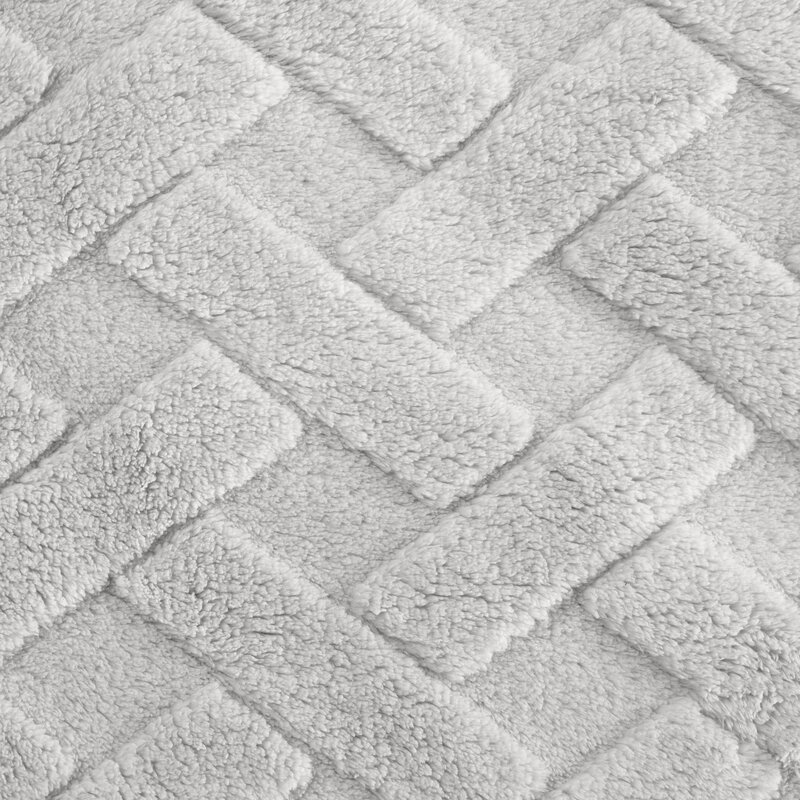 Poszewka Flano srebrna 45 x 45 cm – doda przytulności