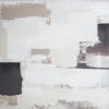 Obraz ręcznie malowany abstrakcyjny kremowy 80 X 80 CM – dla nowoczesnych wnętrz