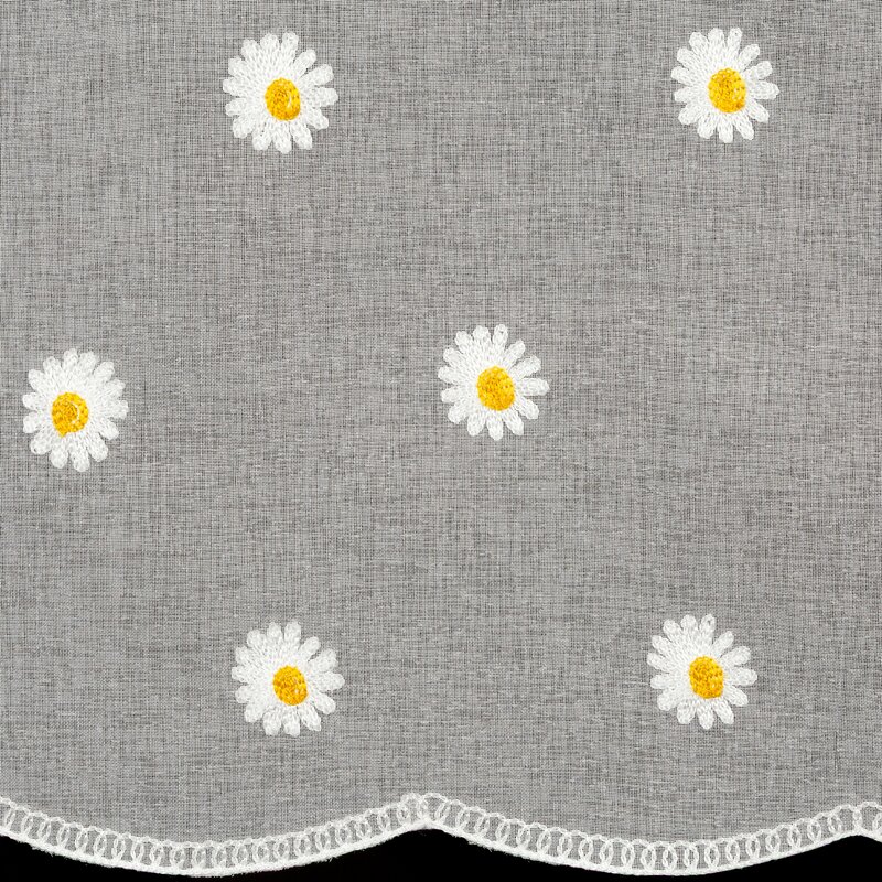 Firana gotowa Bellis biała 150 x 70 cm – wprowadza świeżość