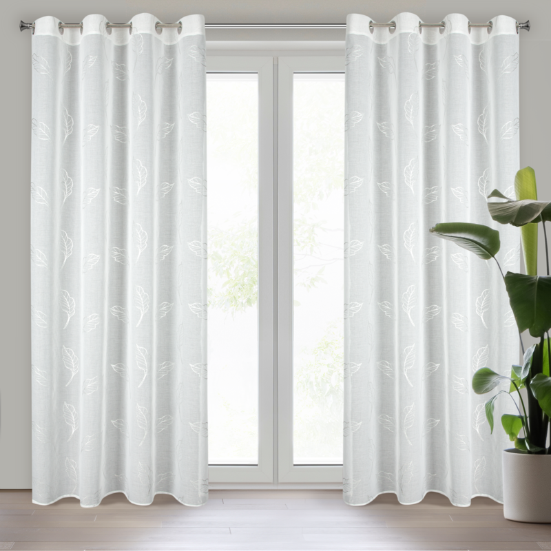 Firana gotowa SISI biała 140 X 250 CM – dodająca lekkości