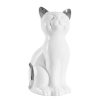 Figurka ceramiczna kot biały 11 x 9 x 20 cm – doda blasku wnętrzu