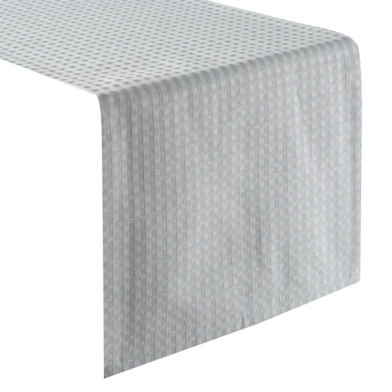 Obrus FLASH 1 popielaty 40 x 180 cm – rozświetla wnętrze